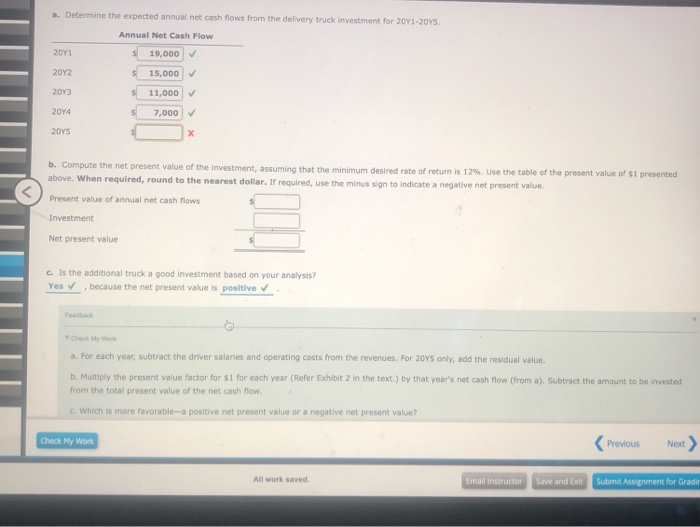 Company Coast-to-Coast Inc. is considering the purchase of an additional delivery vehicle