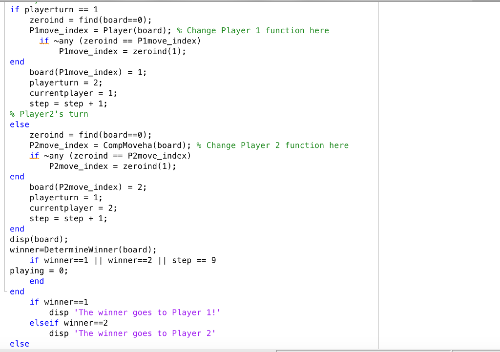 the tic-tac-toe game, which the computer will never loses. plz modify the