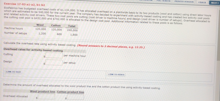  ULL FULL SON PRINTER VERSION BACK NEXT Exercise 17-03 a1-a2, b1-b2