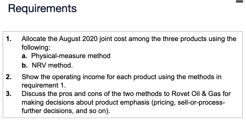 at 30% of hydrocarbons to generate three nonsalable intermediate products: ICR8, ING4,