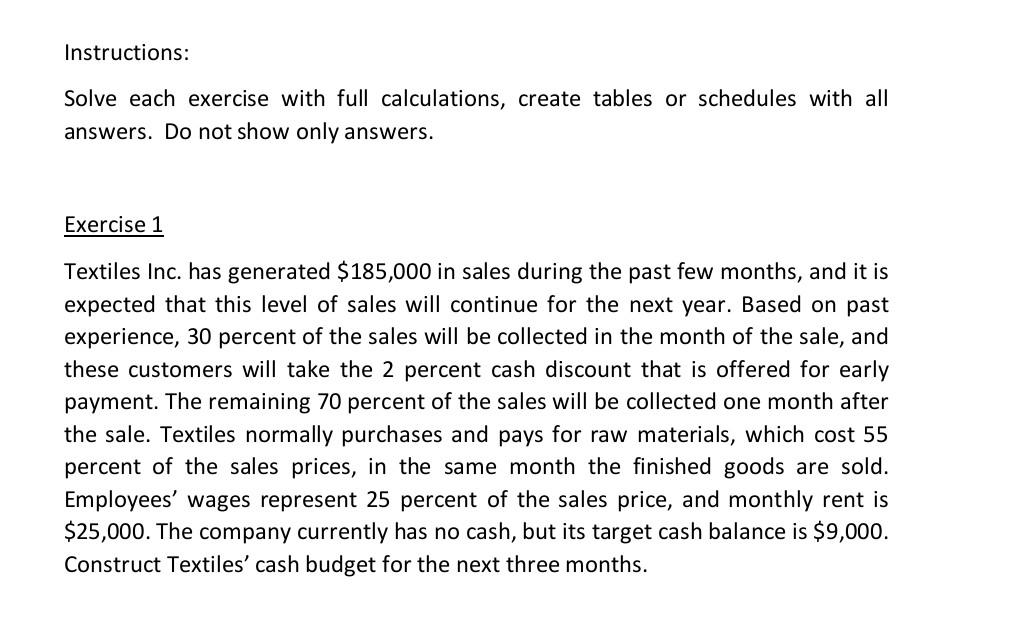  please solve it with full steps and show the formulas in