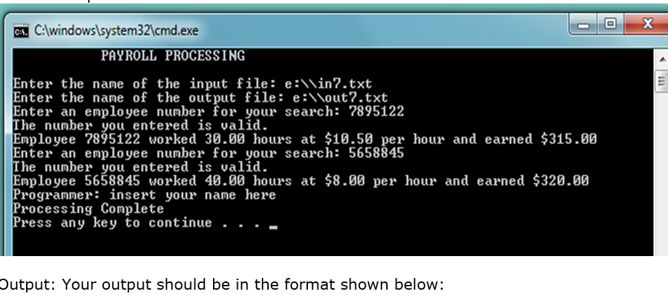 will calculate the wages for each employee, given the number of hours