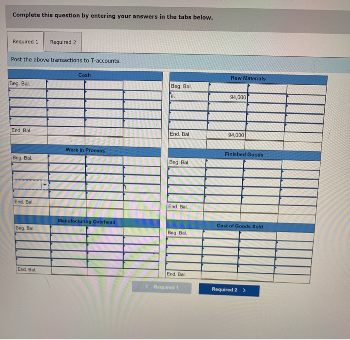 [LO3-2, LO3-4) Jurvin Enterprises is a manufacturing company that had no beginning