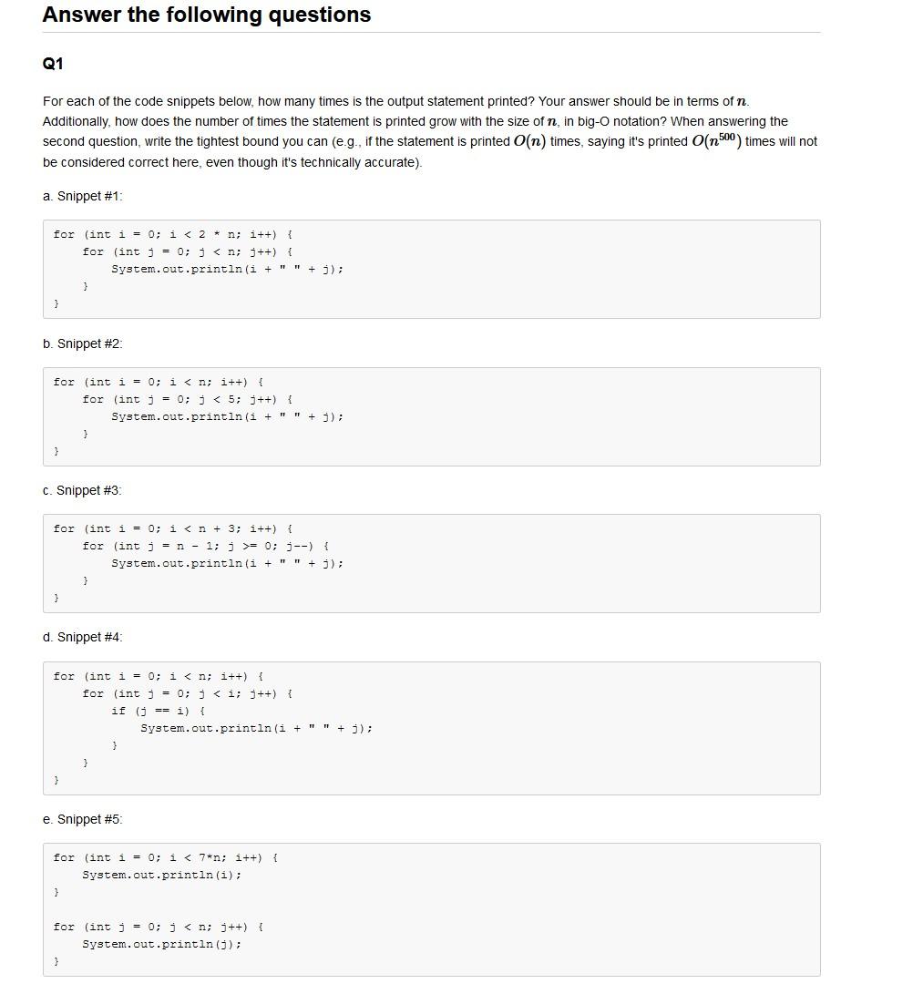 (JAVA - DATA STRUCTURES) Need help with these algorithms pls. I would