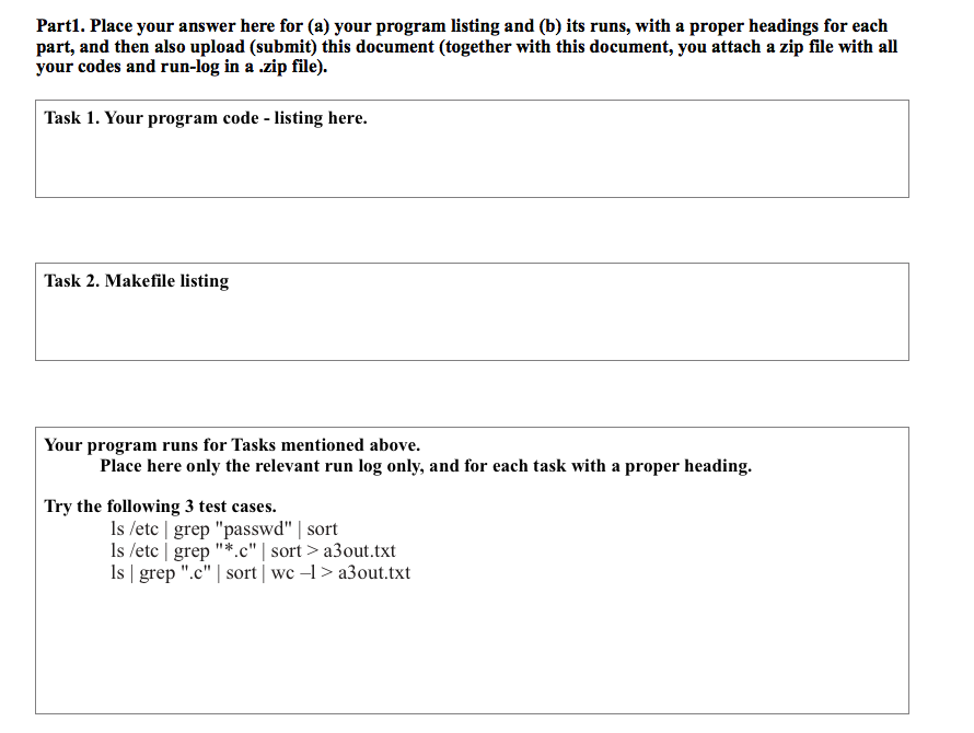 implement a simple shell. Warning: you should not use any "system" call