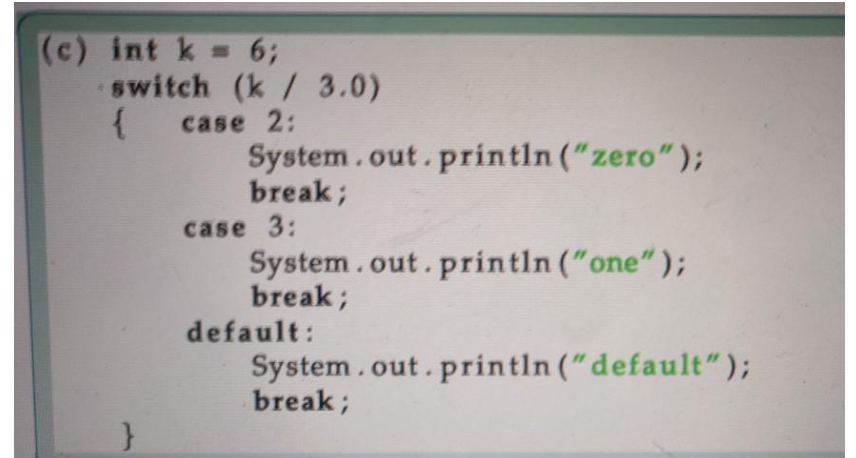 statements and switch statements: 1. Complete exercise 5.1 from "Think JAVA book