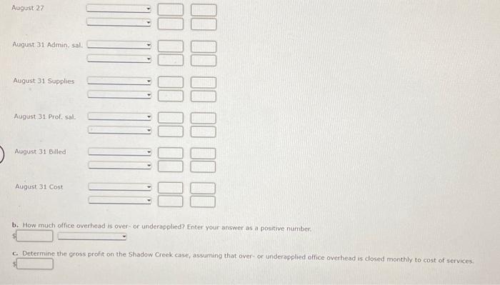 and Bradford accumulates costs associated with individual cases, using a job order