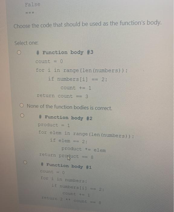 for a function named mult2_8. det mult2_8 (numbers: list) -> bool: Return