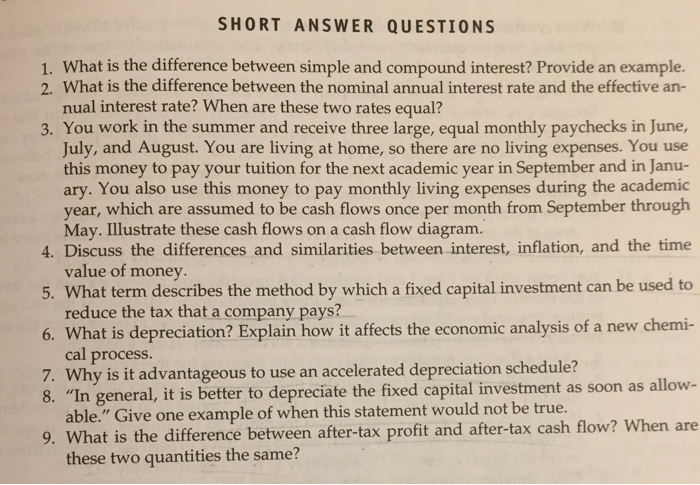  SHORT ANSWER QUESTIONS 1. What is the difference between simple and