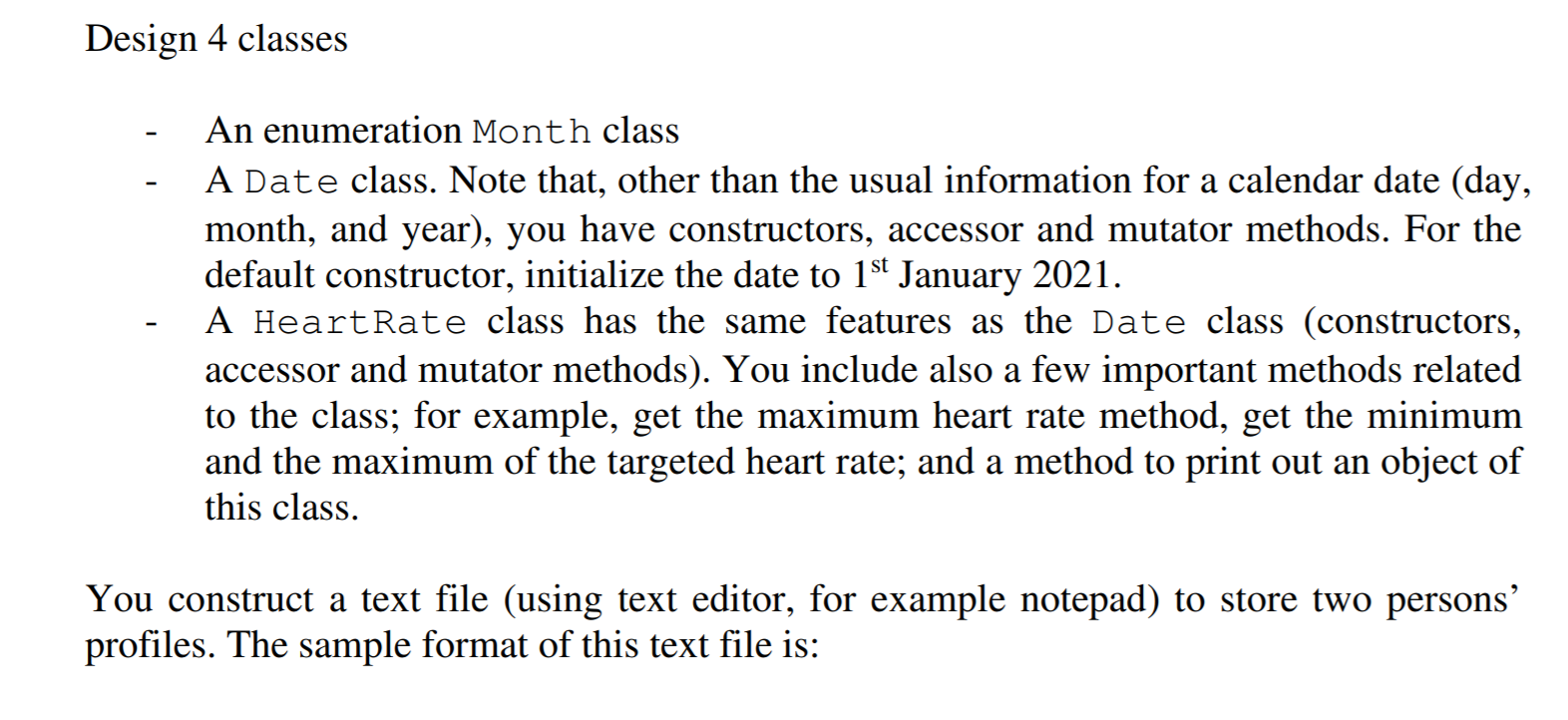 enum Month { Jan, Feb, Mar, Apr, May, Jun, Jul, Aug, Sep,