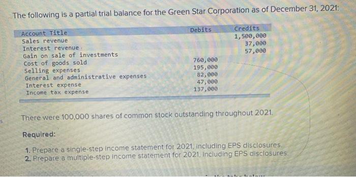 Please help me with this as soon as possible!! The following is