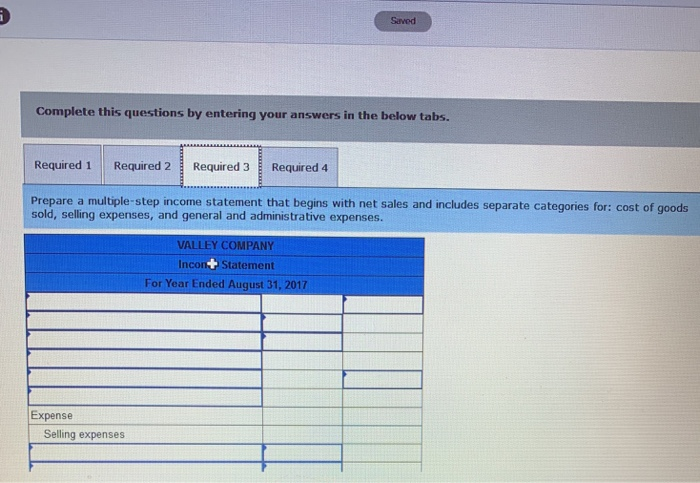 goods sold Sales salaries expense Rent expense-Selling space Store supplies expense Advertising
