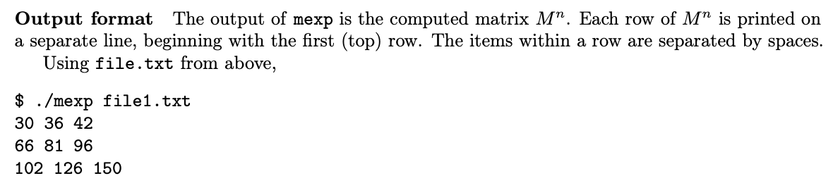 that multiplies a square matrix by itself a specified number of times.