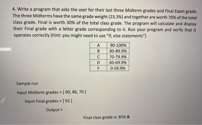 might need to use while loop and remainder function) The sum is