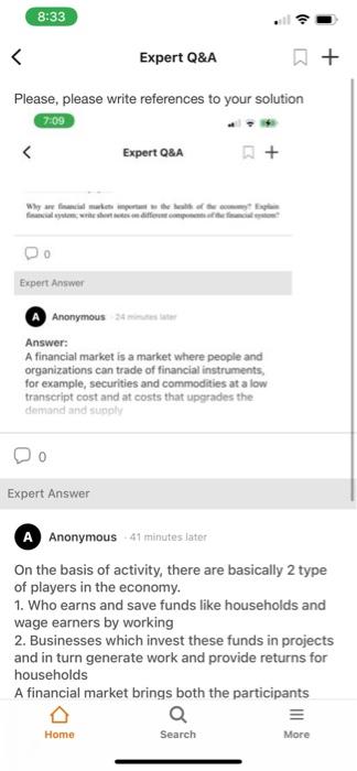  Please write references regarding your answer !!! 8:33