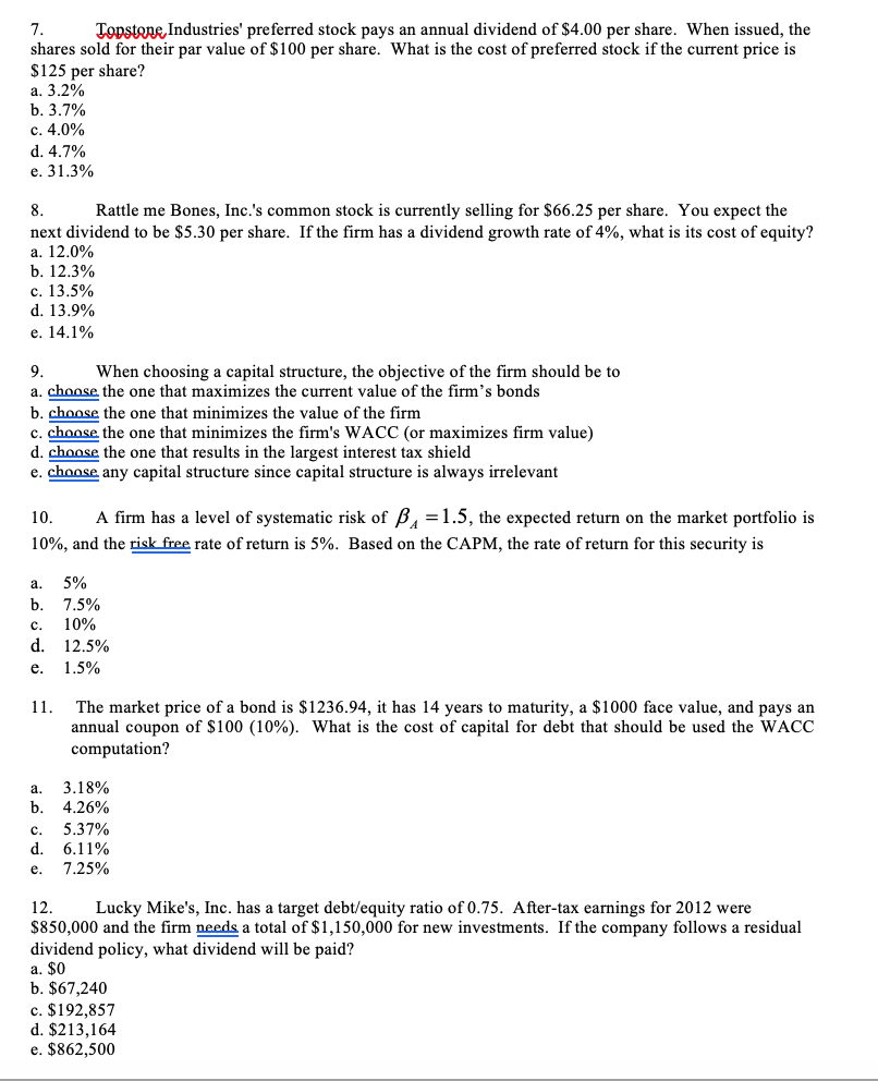 a. total risk b. systematic risk c. diversifiable or firm specific risk