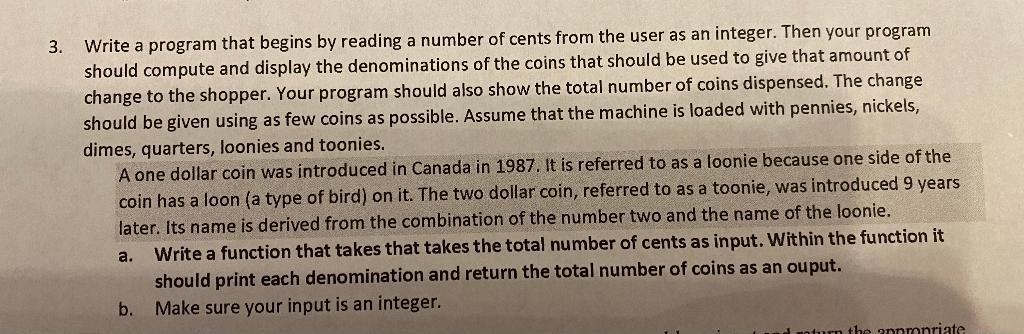  programming language is python 3. Write a program that begins by