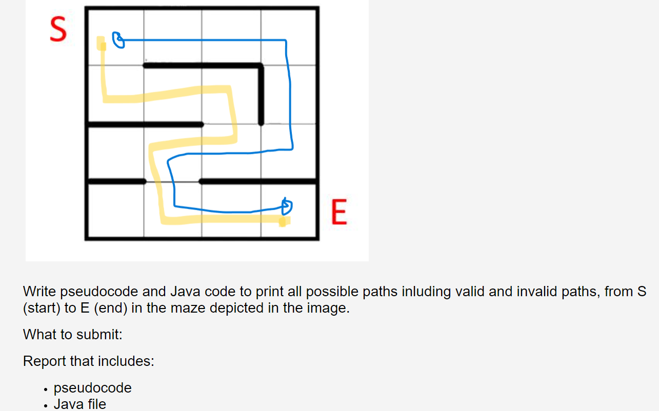  JUST GIVE ME MAZE INITIALIZATION ARRAY HERE. public class MazeSolver {