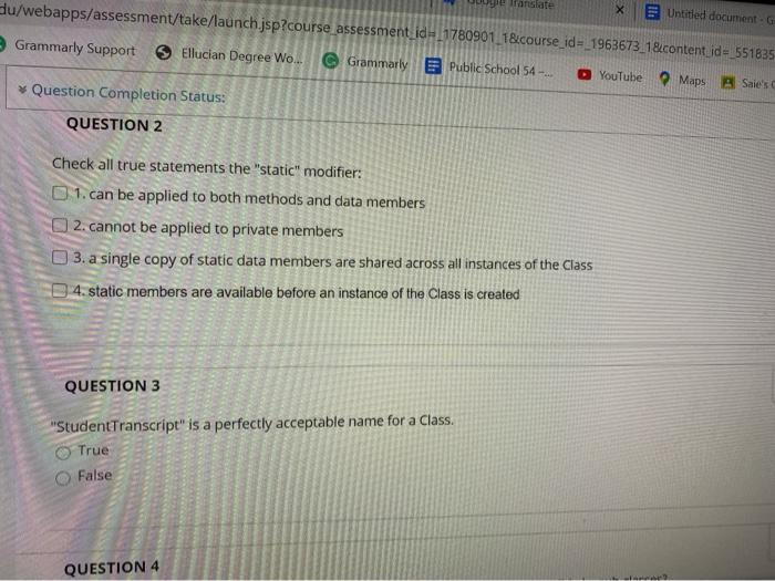 Which of the following Java "Data Types" are considered built-in data types