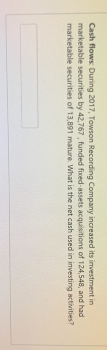 meetings: The company had cash and marketable securities worth 1,305,449, accounts payables