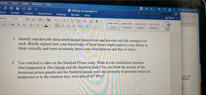  can anyone answer these? Format Tools Table Window Help . Writing