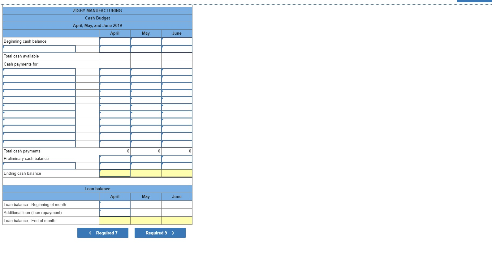 May, and June of 2019, management gathers the following information a. Sales