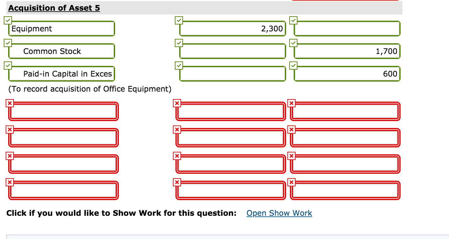 to set up the JE. The difference between today's cash downpayment +