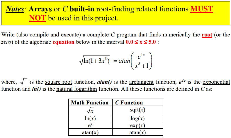  In C, with simple code, please. Notes: Arrays or C built-in