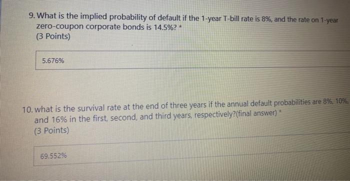 please answer the two 