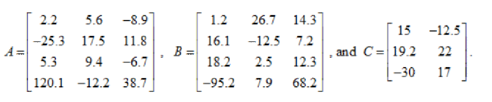 It is required to write a Matrix Calculator program using C Programming