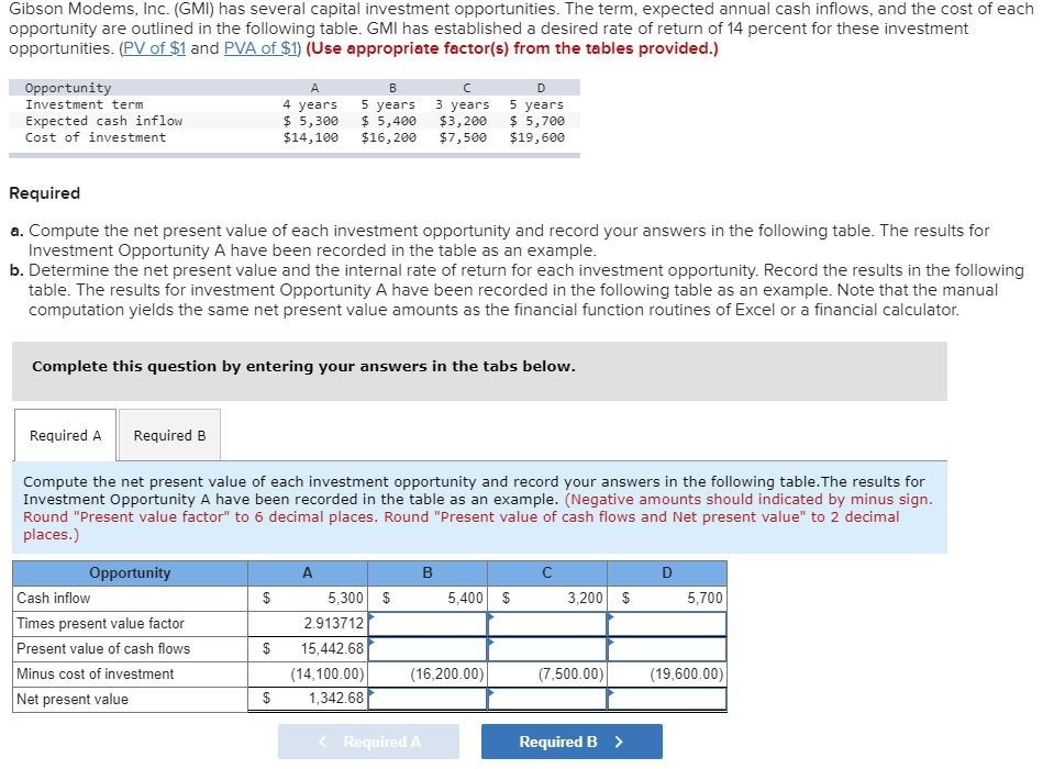  I need help figuring out the internal rate of return percentage