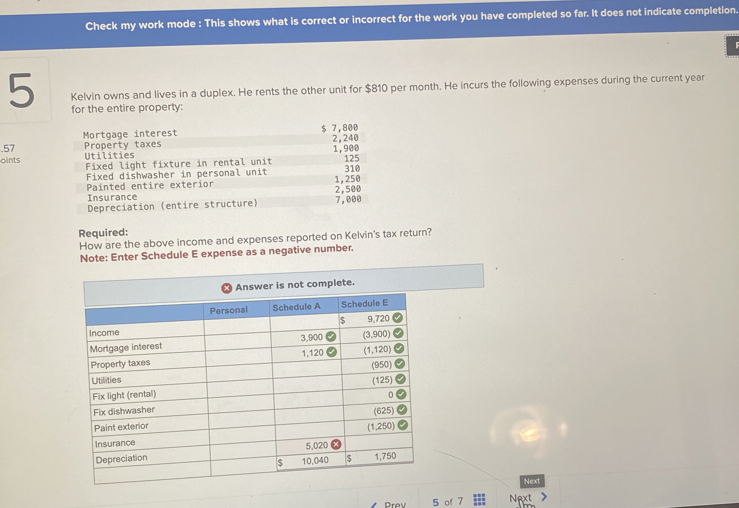  Check my work mode : This shows what is correct or