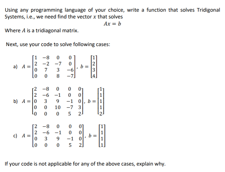using Matlab to solve this question, please attach the program code Using