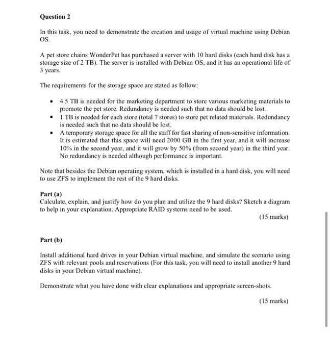  Question 2 In this task, you need to demonstrate the creation