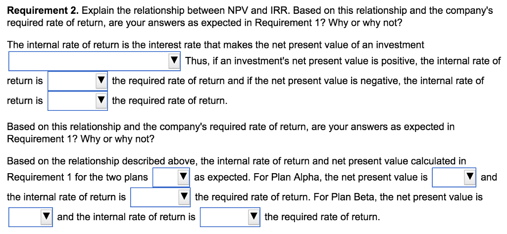 inflows Dropdown choices #2: greater than, less than Dropdown choices #3: greater
