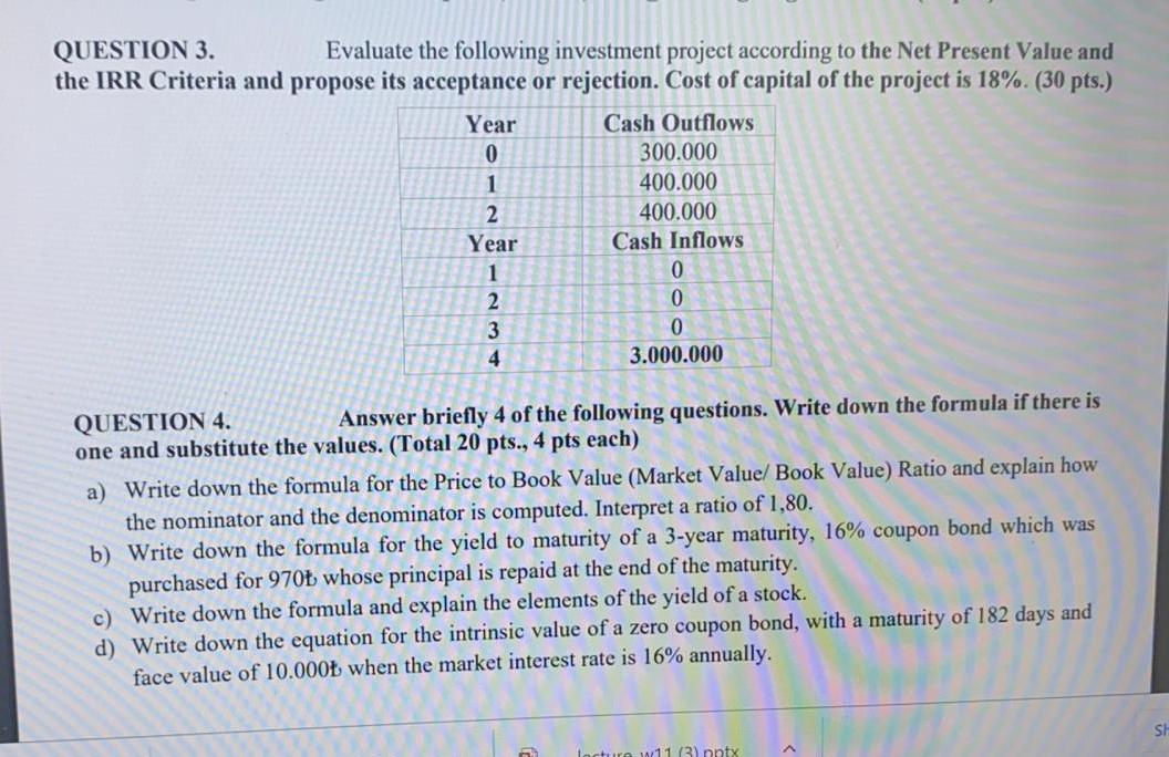  Who can solve this question please? QUESTION 3. Evaluate the following