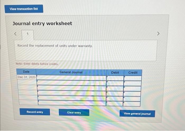lifetime replacement warranty on all units sold. Using past experience, the company