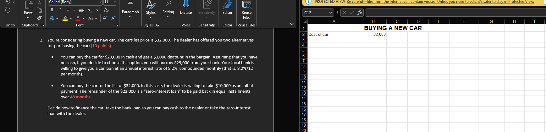 Please use and show equations for all steps. My course requires the