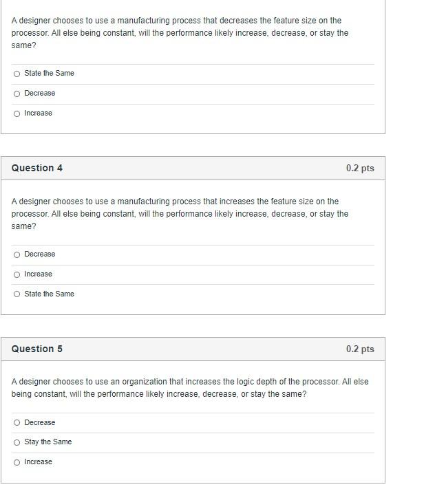 can modify to effect propagation delay (select all that apply). Manufacturing Process
