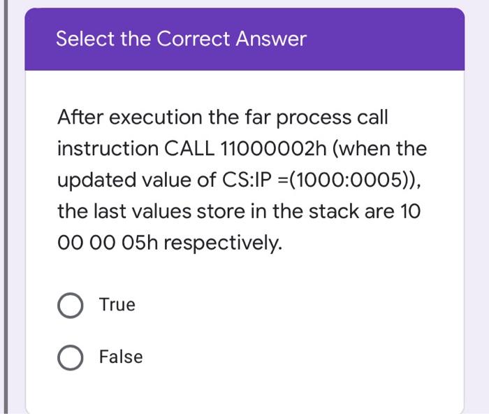 in 45 minutes please Select the Correct Answer After execution the far
