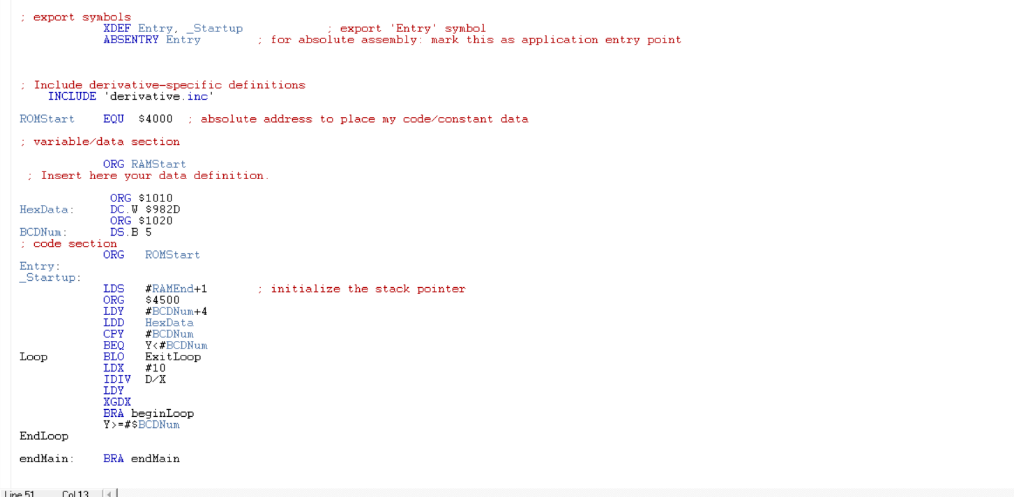 Assembly) o Write an assembly program that meets the following requirements. The