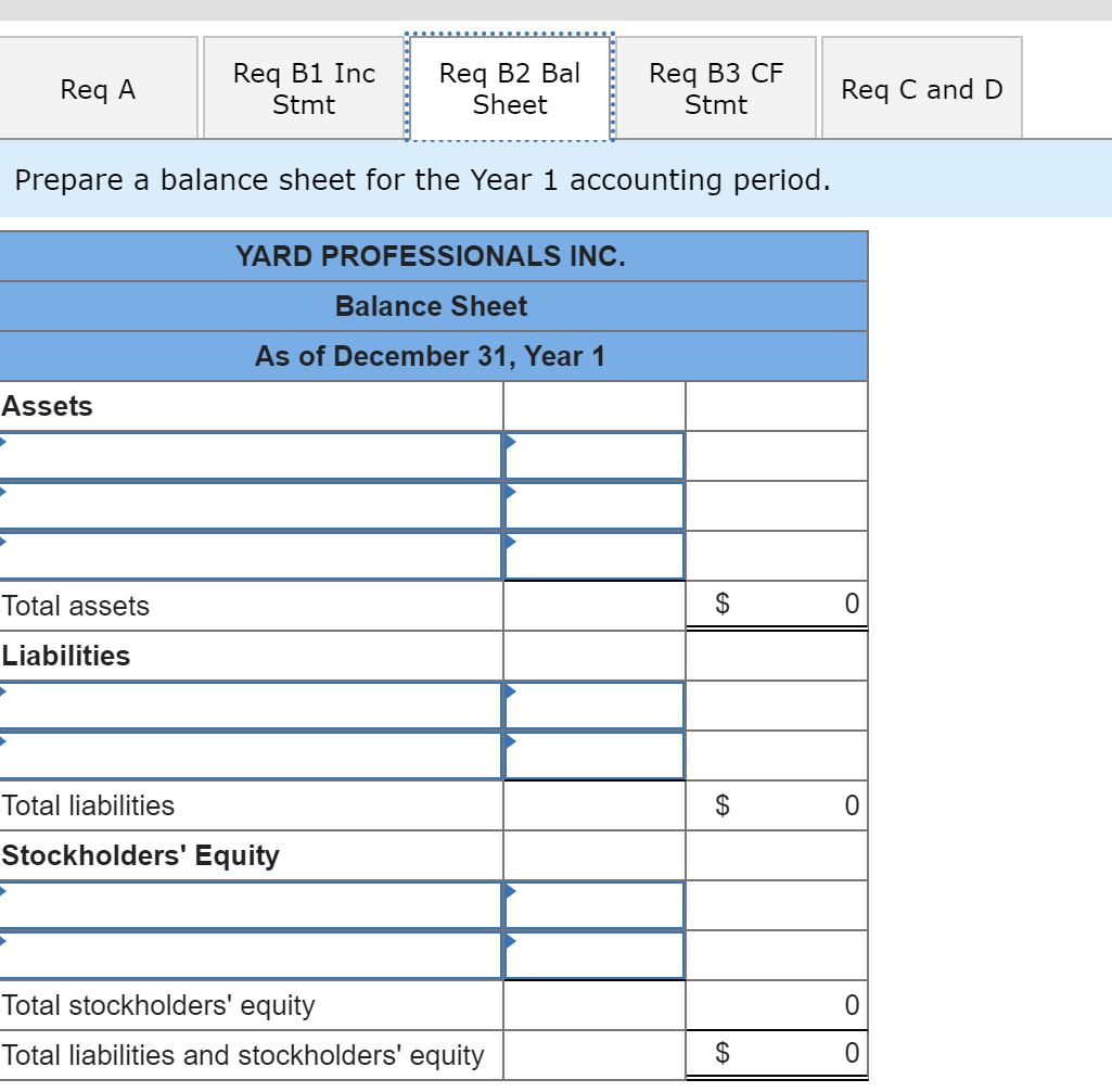 1-9 Show how accounting for supplies affects financial statements Yard Professionals Inc.