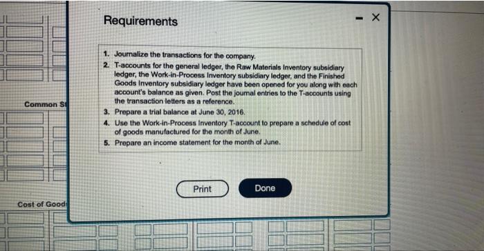 Raw Materials Inventory subsidiary ledger, the Work-in-Process Inventory subsidiary ledger, and the