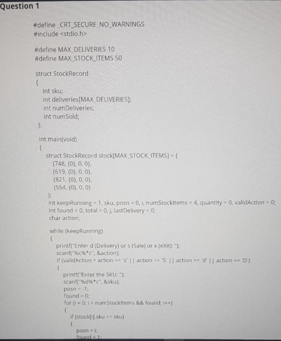finding a error and must show the correction and same output