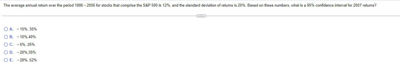  A.-15%,35% B.-10%,40% C.-5%,25% D.-20%,35% E.-28%,52% 