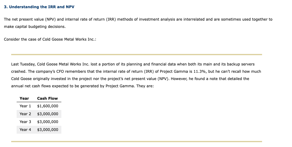 using the information currently available to you. He has offered the following