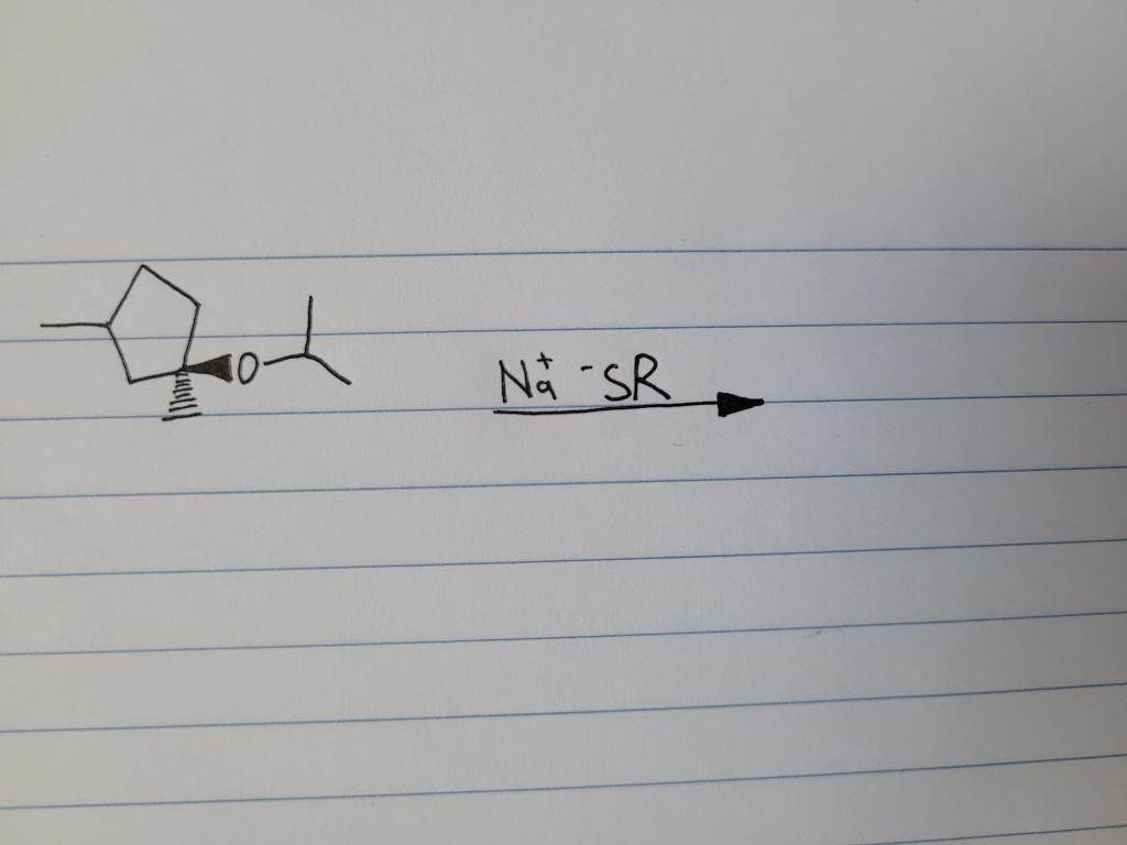 Draw the intermediate & products for the reaction and explain the substitution