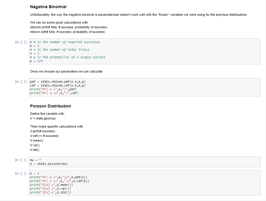 questions using the example code above In [ ]: pip install scipy