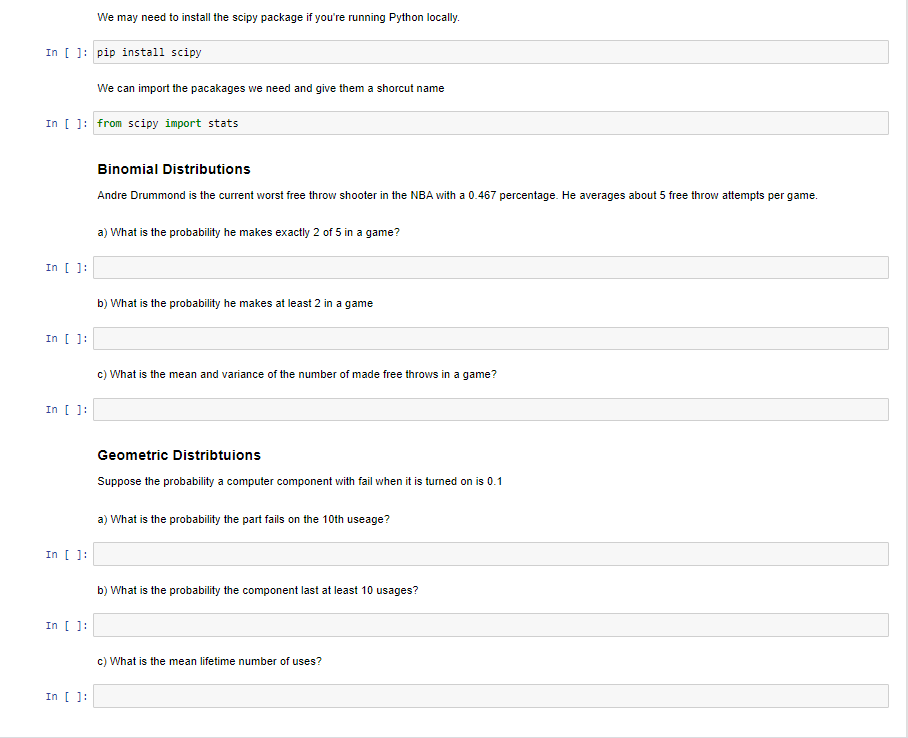 We can import the pacakages we need and give them a shorcut