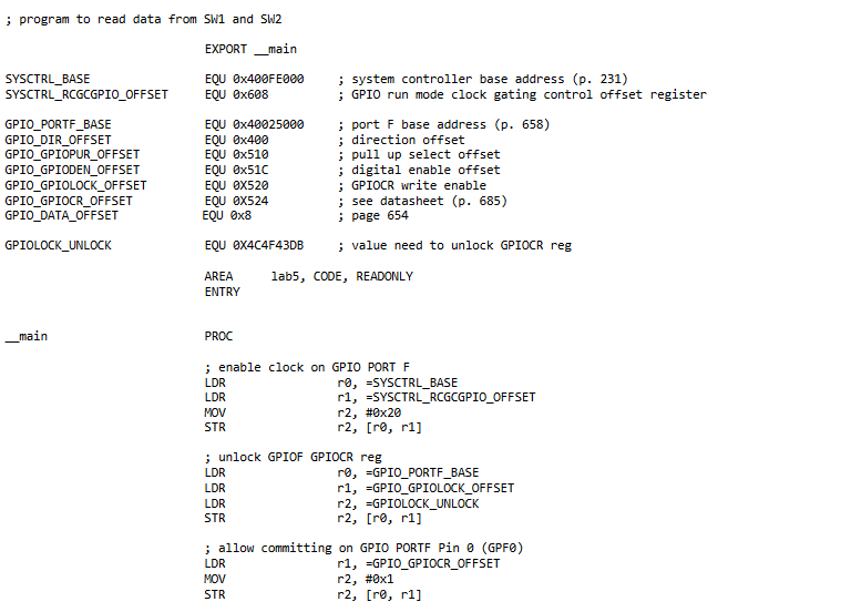 to toggle a specific LED on/off whenever SW1 is pressed. Pressing SW2